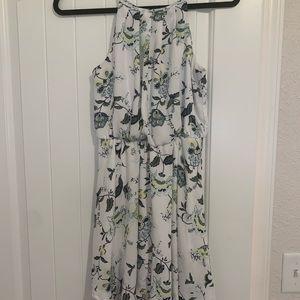 White floral dress